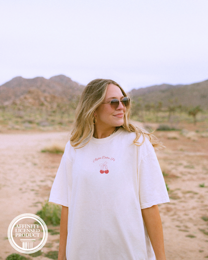 Red Cherry White T-Shirt