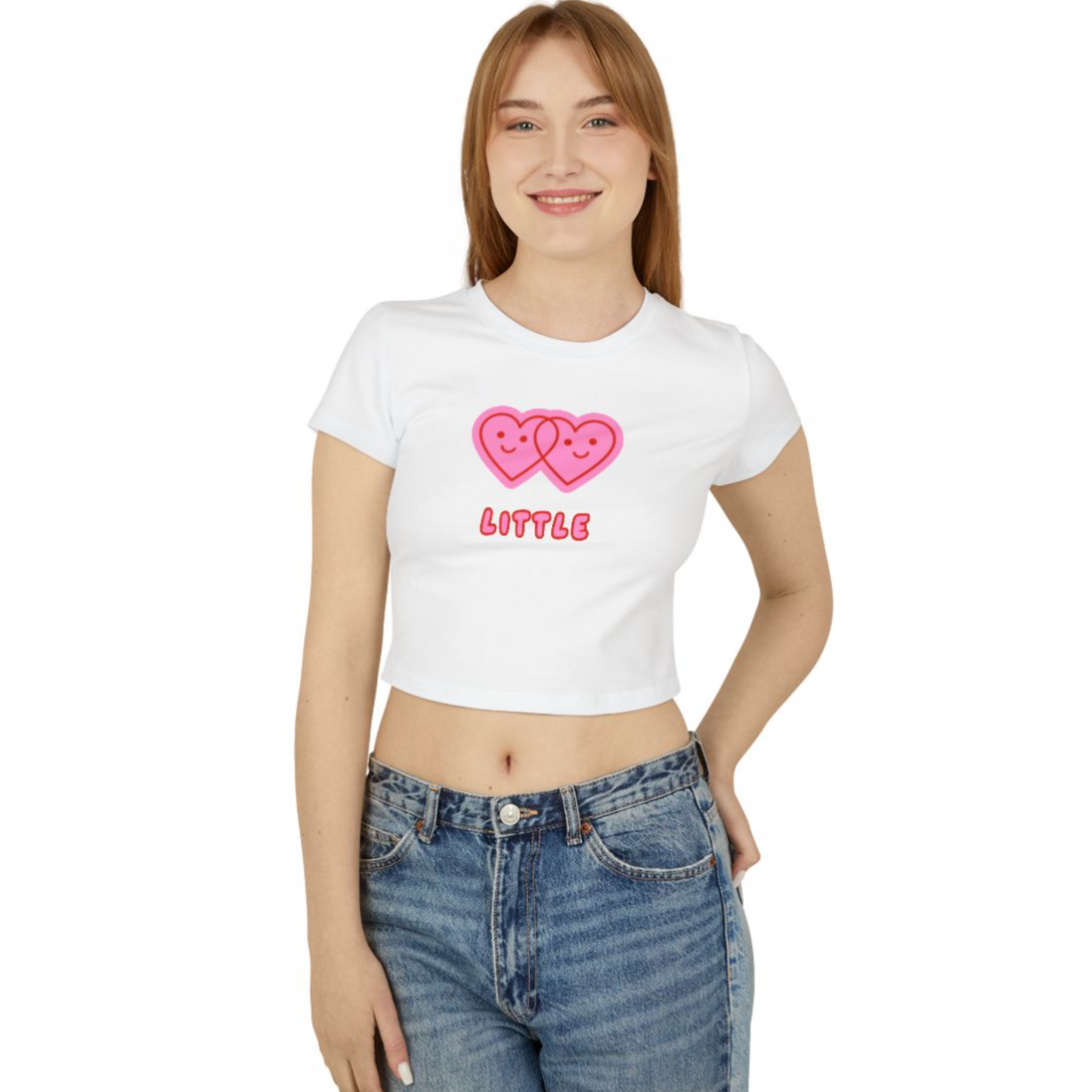 Two Heart Big / Little Crop Top