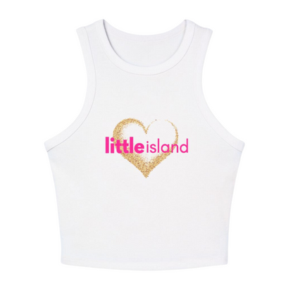 Big/Little Island Ribbed Racer Tank Top