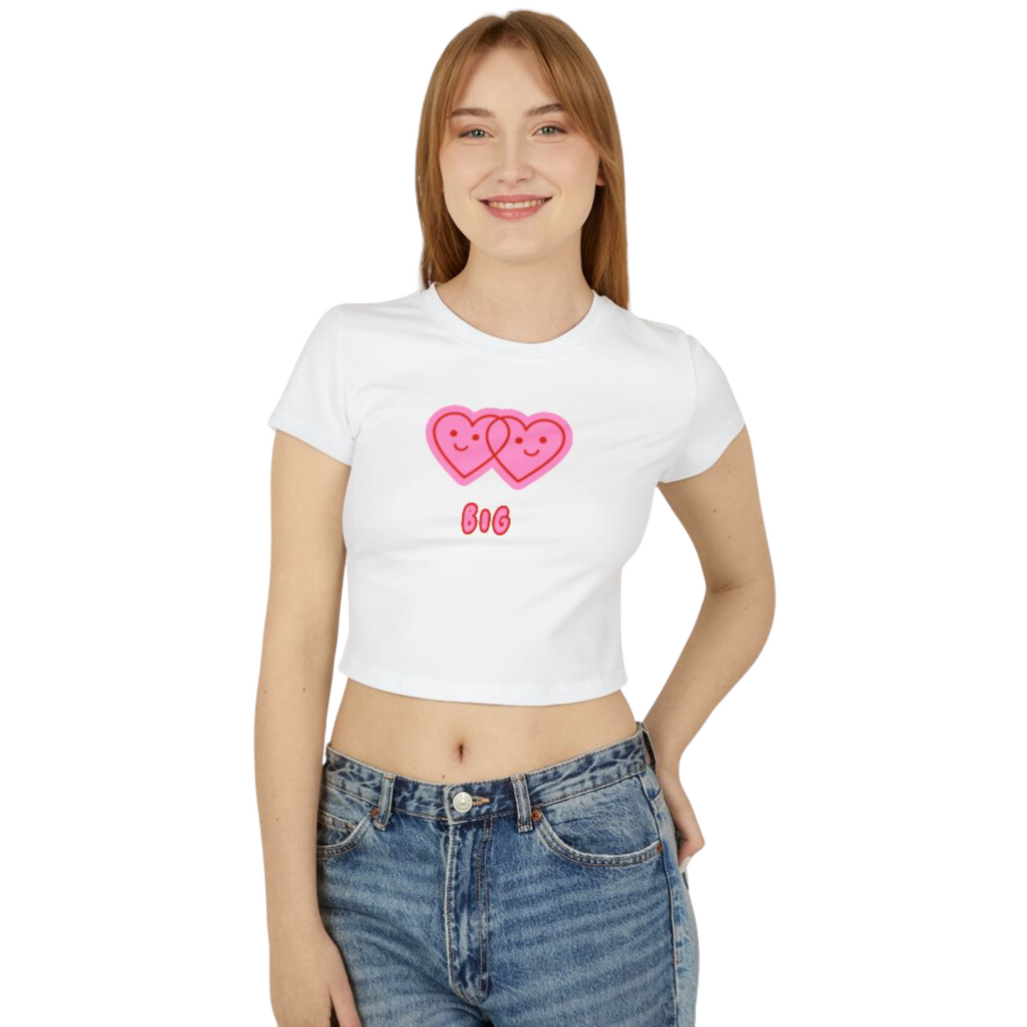 Two Heart Big / Little Crop Top