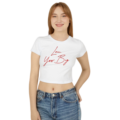 Red Cursive Script Big / Little