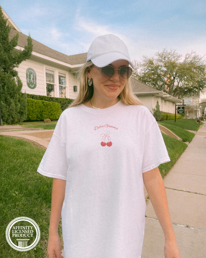 Red Cherry White T-Shirt