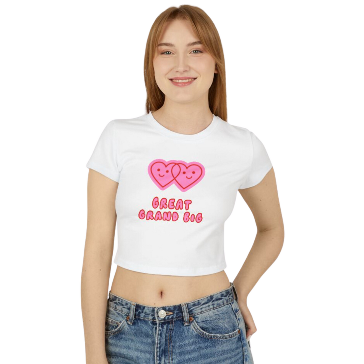 Two Heart Big / Little Crop Top