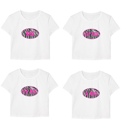 Hot Pink Zebra Print Little Miss Big/Little